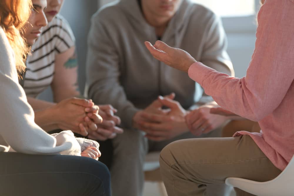 A group therapy session